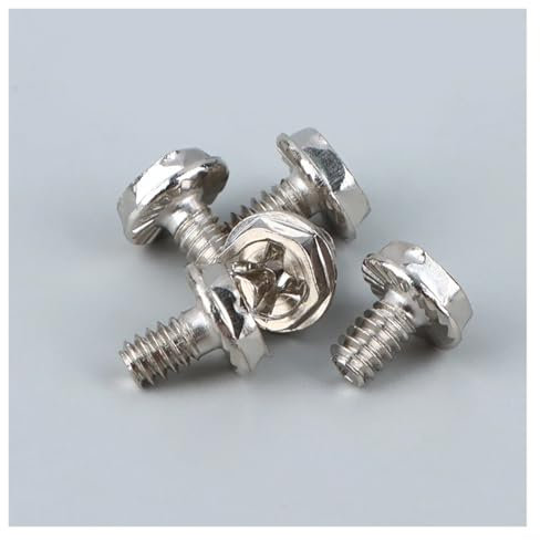 50 PZ Dentata Esagonale 6/32 Custodia for PC Computer Disco Rigido Scheda Madre Viti di Montaggio for Scheda Madre Custodia for PC CD-ROM Kit di Set di Disco Rigido