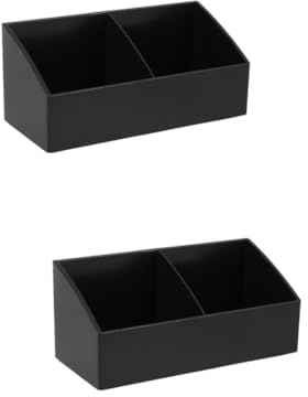 Cabilock Caja De Almacenamiento De 2 Uds Soporte Para Bolsa De Té Organizador De Bolsa De Té Para Gabinete Soporte Para Paquete De Azúcar Bandeja Para Servir Dividida Estuche Para