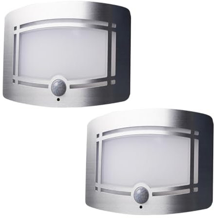Gadpiparty 2stücke Sensor-nachtlicht Mit Warmweißem Licht Wandlampe Für Schlafzimmer Flur Schrank Und Mehr Einfache Installation Ohne Verkabelung Praktisches -licht Für Kabinette Und