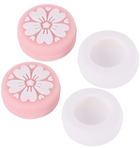 Gadpiparty Joystick Schutzkappen Kirschblüte 4Er Set Silikon Joystick Grip Caps Für Switch Controller Daumengriffkappen Schützt Vor Abrieb Staub rutschfest