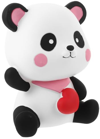 TOYANDONA Alcancía de Panda Creativa de Vinilo Capacidad Suficiente para Ahorrar, Decoración para Escritorio y Obsequio Adecuado para Cumpleaños o Año
