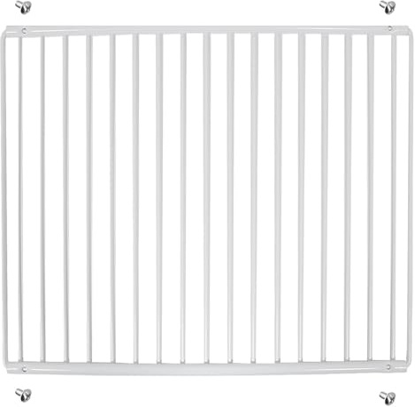 SPARES2GO Étagère de réfrigérateur compatible avec réfrigérateur/congélateur Fridgemaster - Bras extensibles avec revêtement en plastique blanc (taille L, 425 mm - 670 mm x 320 mm)