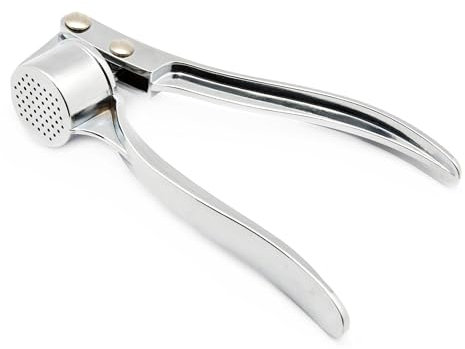 Pipestation Garlic Press – Kitchen Garlic Crusher Presser Peeler Squeezer – Easy to Clean and Use Ginger Mincer Crush – Rust Proof Manual Presser UK Grinder No Need to Peel