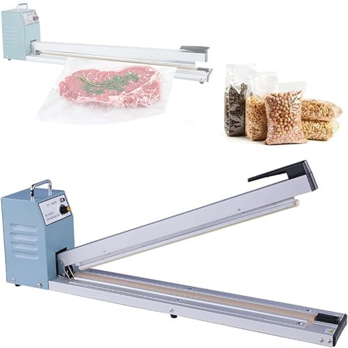 Industrial Vacuum Sealer Machine, 8 Adjustable Temperature Gears, 3mm Sealing Width, for Aluminum Foil and Plastic Bags Packaging