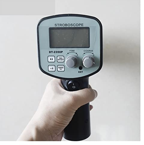 Tacómetro digital, Estroboscopio digital de mano DT-2350PE LED Tacómetro de estroboscópico estroboscópico Flash Fit for impresión y textil estroboscópico Analizador de flash Rango de medición de 50 ~
