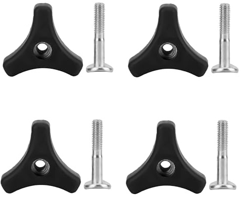 Set of 4 Wing Nuts and Bolts for Hyundai Lawn Mower Parts, Replacement for Most Lawnmower Handle Accessories,Universal Lawn Mower Handle Triangle Screw Kit – Durable Wing Nuts & Bolts