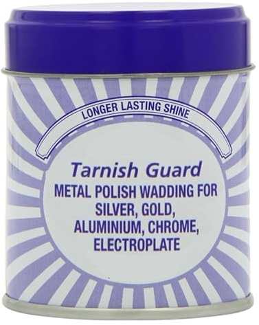 Tarnish Guard Metal & Silver Polish Wadding 75g - Restores Shine and Protects Silver Polish for Silverware, Cutlery, Jewelry, Flatware, Silverplate