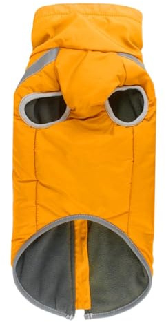 MOTHNUR Verdickter Hundemantel aus Reflektierendem Material Verstellbare Outdoor Hundebekleidung für Große Hunde Wetterfeste Welpenjacke