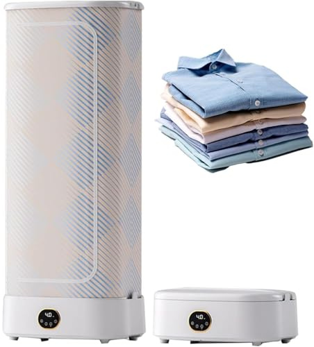 1000W Máquina de y plegar automática Planchas verticales de ropa vapor Secadora a vapor inteligente con mando a distancia y sistema de secado rápido 360° para Ropa y Telas（Ayuda para planchar）