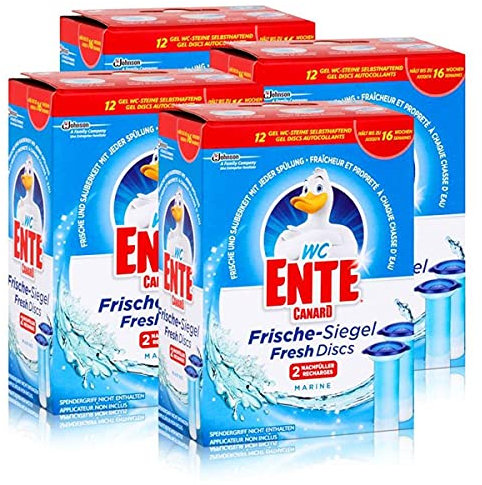 4x WC Ente Frische Siegel Nachfüller Marine