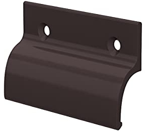 MS Beschläge® Balkontürgriff Terassentürgriff Ziehgriff aus Aluminium (Braun - RAL 8019)