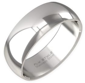 Fly Style Breiter Edelstahl Bandring - Herren Damen Daumenring - Hochwertiger Verlobungs- und Ehering