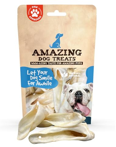 Amazing Dog Treats - Lamb Ears (10 Pcs/Pack)- Natural Dog Chews -Rawhide Alternative - No Hide Dog Bones