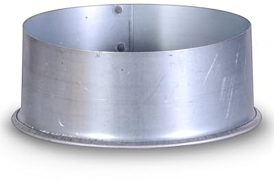 FIREFIX A150/K FAL Ofenrohrkapsel/Wandfutterdeckel, ø 150 mm - Ofenrohre aus Stahlblech, 0,6 mm stark, konisch einsteckbar, Längen lasergeschweißt, Silber