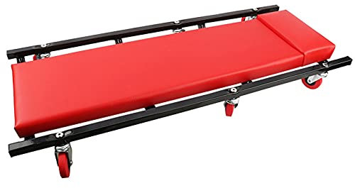 ARCH Autoreparaturwerkzeuge, Auto-Reparaturroller, Schlaf-Board-Tool Mit Lederschwammkissen, Ergonomisches Deck, 36-Zoll-Mechaniker-Tabouret Atelier, Nicht Faltbar