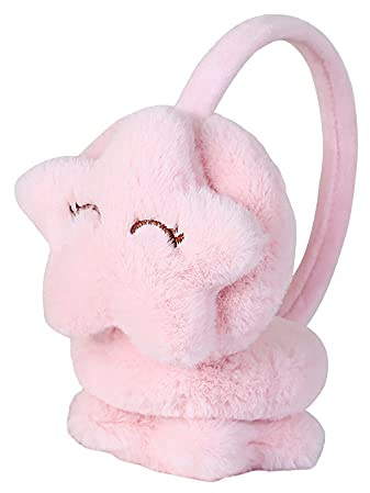 AIDIER Kids Winter Plush Earmuffs Fur Ear Warmers Outdoor Ear Flaps Soft Cute Star Ear Cover for Boys Girls