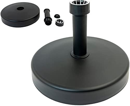Parasol Base | Patio Umbrella Base Umbrella Stand Holder Round | 25KG Plastic Water and Sand Filled Parasol Base | The Perfect Solution For Outdoor Parasols and Umbrellas |