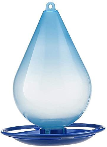 MASINIES Vogeltränke, zum Aufhängen, Wasserspender, Vogelwassertropfenförmig, automatisches Fütterungswerkzeug mit Haken, Outdoor-Gartendekoration