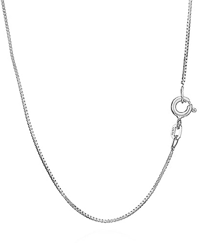 NKlaus Venezianerkette für Damen 925 Silber, 0,7mm 50cm elegante, 1 Stück