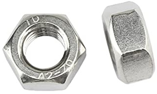 10 Stk Sechskantmutter DIN 934 M7 - Edelstahl V2A