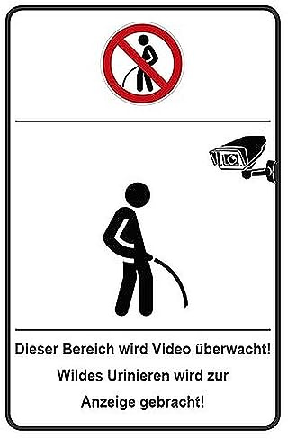 Videoüberwachung CCTV Wild S890 Aufkleber im Schild-Design 2 Stück 11 cm | Hinweis für überwachte Bereiche und Zugänge; Folienaufkleber zum Aufkleben – kein Metall- oder Kunststoffschild
