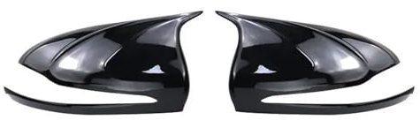 YOUKEJNM Auto Spiegelkappen Carbon Fiber Auto Seite Rückspiegel Abdeckung Shell Für C E Für GLC Für GLA Für GLB Klasse Für W205 W213 X253 2016 2017 2018 Rückspiegelgehäuse(Bright Black)