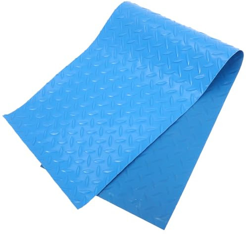GOOHOCHY Swimming Pool Ladder Step Pad, Pvc Anti-slip Ladder Mat above Ground Pools and Bathtubs, Wear-resistant, Easy to Clean, Blue