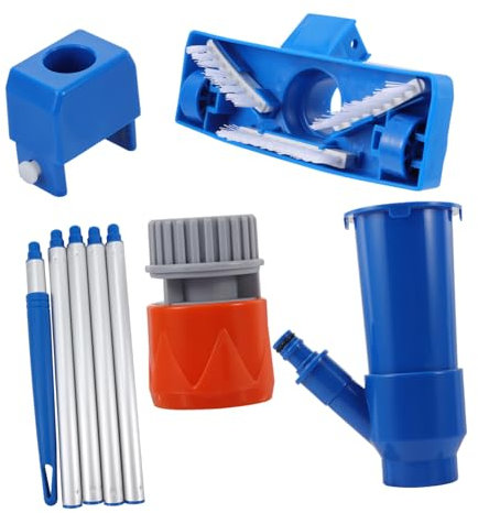 Milisten 1set Portable Swimming Pool Vacuum Cleaning Kit Bottom Brush Cleaning Tool for Maintenance of Pools and Spas