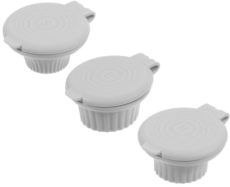 Mobestech 3pcs Upside Down Shampoo Bottle Caps Leakproof Squeeze Lids Plastic Travel Bottle Caps for Shower Gel and Lotion Dispensers