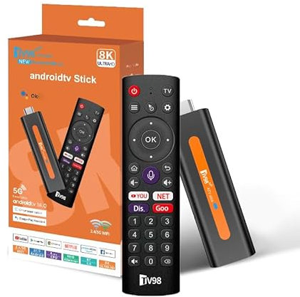 4K TV Stick 2GB RAM 16GB Quad-Core 64bit Dual 2.4G/5G WiFi HDR10+ Ultra USB HD Smart TV STICK Box Streaming Media (H6 Smart)