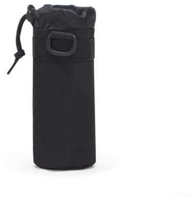 Yuanpgky Housse de protection pour bouteille de gaz pour camping avec design anti-chute, tissu Oxford pour réservoir de gaz long et bouteilles d'eau, accessoires de pique-nique en plein air (noir)