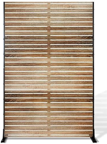 Creperture Brise-Vue Extérieur, 180 x 120 cm (H x L), Séparateur de Pièce, Cloison de Séparation, Brise-Vue en Acier, Brise-Vue Décoratif pour Jardin, Balcon, Terrasse, Grain de
