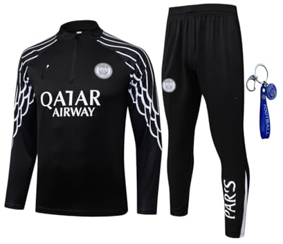 FCURE Divisa da Calcio A Maniche Lunghe, da Calcio Abito Sportivo Tute da Uomo Tuta da Allenamento Maniche Lunghe per Adulti Primaverili E Autunnali (Estilo 6,S)