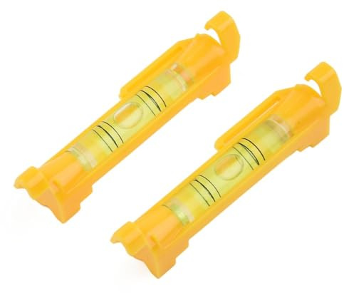 Kit de niveau à bulle portable à suspendre – Niveau à bulle en cascade de fil de 7,6 cm (75 x 12,5 mm) pour alignement horizontal de corde, étagère et accrochage de tableaux, disposition du site