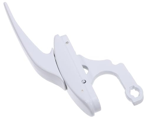 VALICLUD Casement Window Handle Lock White Inward Opening Window Handle with Lockable Latch Replacement