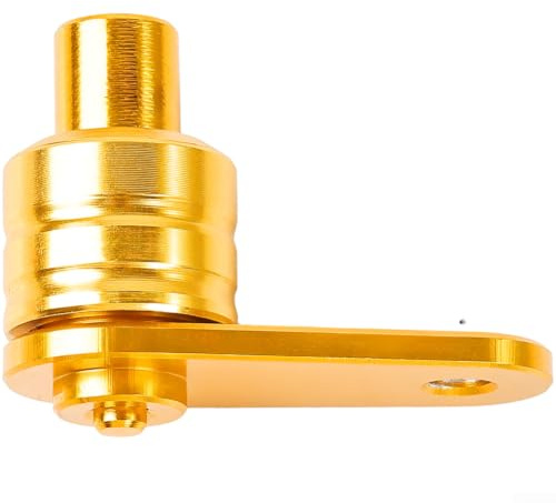 Verrou de frein à disque pour moto - Alarme de sécurité dissuasif avec corps en aluminium CNC pour véhicules tout-terrain - Broche de 6 mm (jaune)