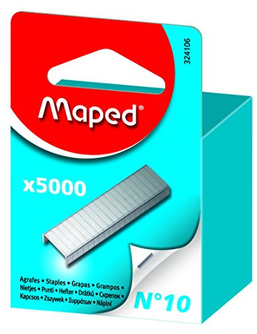 MAPED Boite de 5000 Agrafes Nº 10 Zingué