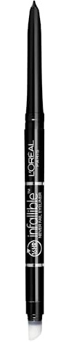 L'Oreal Paris Makeup Infallible Never Fail Original Mechanical Pencil Eyeliner with Built in Sharpener, Slate, 0.008 oz.