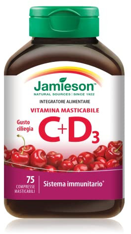 Jamieson Vitamina C+D3, 100 Grammi, 75 Unità