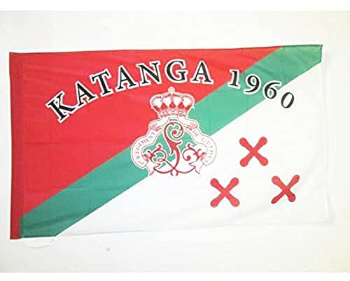 AZ FLAG Bandera de KATANGA INDEPENDENTISTA 1960 150x90cm para Palo - Bandera del Congo 90 x 150 cm