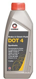 Comma - Dot 4 Synthetic Brake And Clutch Fluid 1 Litre - BF41L
