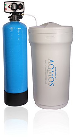 Hochwertige Aqmos FSX-120 zeitgesteuerte Wasserenthärtungsanlage für Haushalte bis zu 8 Personen | Entkalkungsanlage | Antikalkanlage | Entkalker