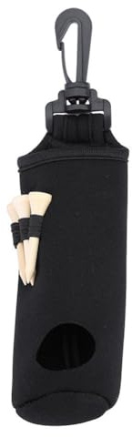 Alomejor Golfballtaschen-Halter & Golftee-Halter, Utility-Beutel mit Clip Organizer f¨¹r Golfer, Tragetasche Gurteltasche Zubeh?r in Schwarz, Praktische Aufbewahrung f¨¹r Golfb?lle und Tees