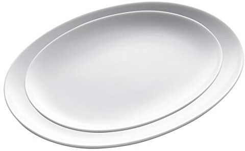 KAHLA 1UC193A9001UC BBQ Platten-Set 2tlg. | weißes Platten Set aus Porzellan