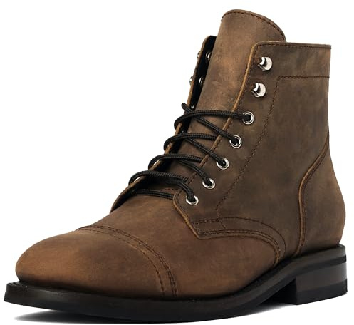 Thursday Boot Company Kaptenssko med tåsnörning stövel för män, Bränd koppar, 39.5 EU