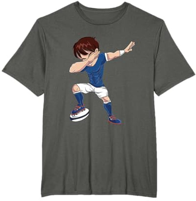 Dabbing Sportivo Giocatore Rugby Uomini Rugby Maglietta