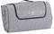 Relaxdays XXL Picknickdecke, 200x300 cm, isoliert, wasserdicht, Fischgrätmuster, Fleece Stranddecke, Tragegriff, grau