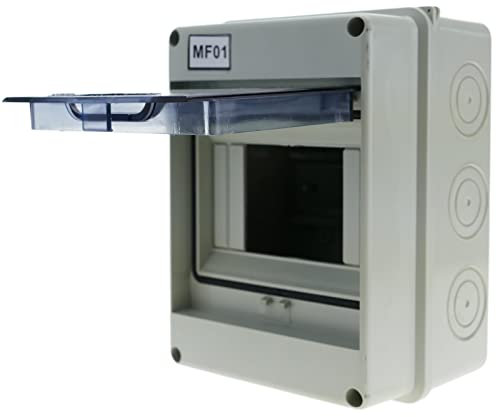 CableMarkt - Cuadro de distribución ABS IP65 HT de Superficie para 5 módulos