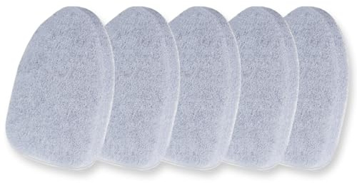 Bryquelin 5 Pcs Cleaning Tub and Tile Scrubber Brush Refill Replacement Head Scrub Sponge, Scouring Head Pads Refill for Extendable Tub Tile Shower Scrubber for Cleaning Non-Scratch