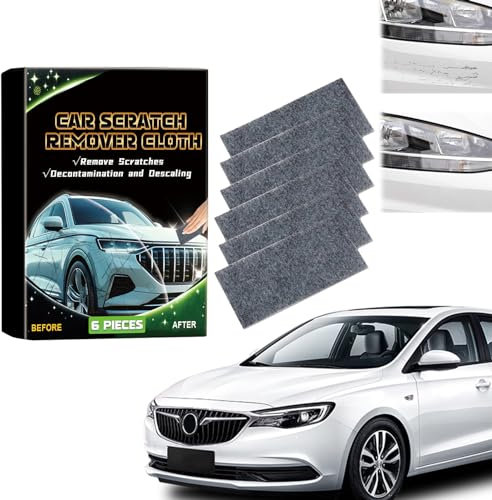 Cinsersr 6 Stück Nano Sparkle Tuch Auto Kratzer Original Nano Sparkle Tuch Nanosparkle Tuch geeignet für die Reparatur Kleinerer Kratzer Im Lack Lackpflege Autoreinigung